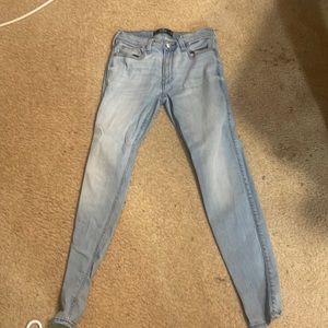 Blue skinny jeans